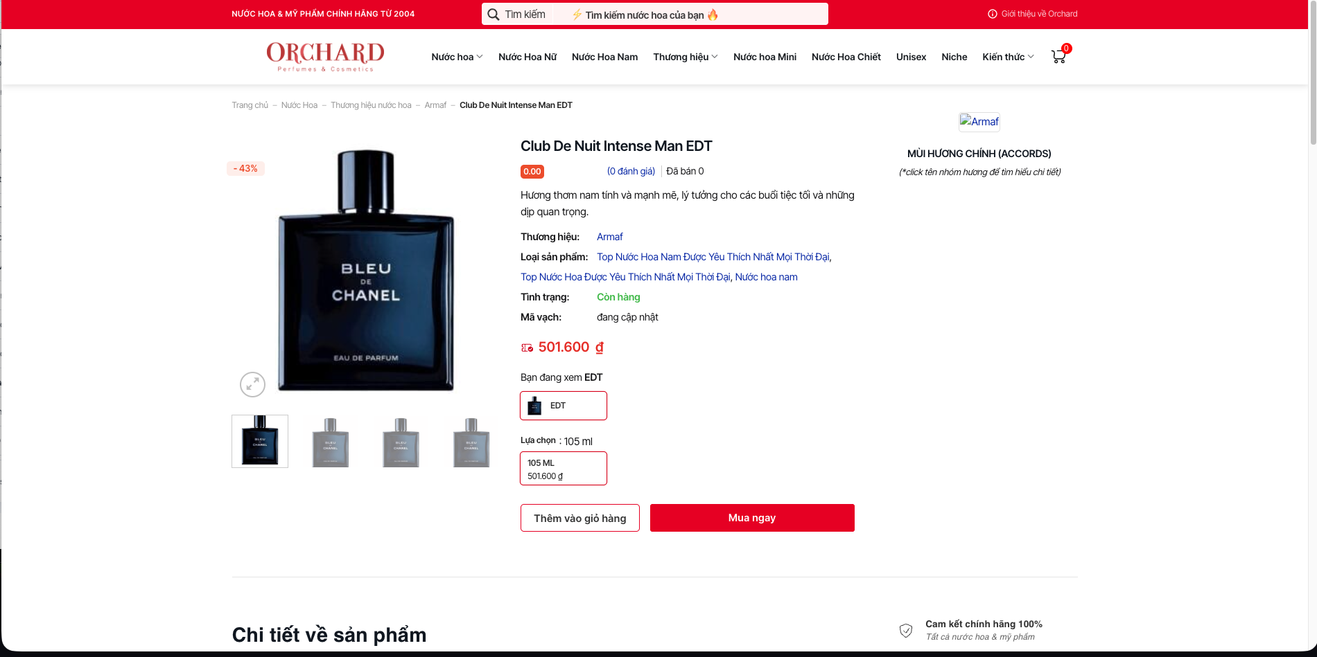 Orchard - Website Bán Nước Hoa Laravel Source Code - ảnh 2